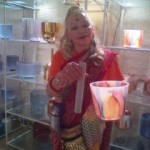 Karisma at The Gem Show 2011 in Tucson with The Phi Divine Mother.